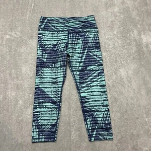 Athleta Girls High Rise Printed Chit Chat Capri Legging 12 Large - Picture 1 of 9