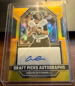 2023 Panini Prizm Draft Picks /10 - Autographs GOLD PRIZM Aidan O'Connell - Picture 1 of 2