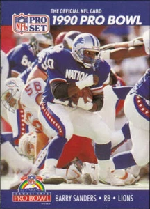 1990 Pro Set #413 - Barry Sanders Pro Bowl - Picture 1 of 2
