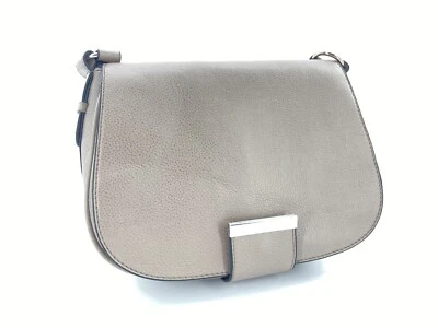 H&M Taupe Crossbody Shoulder Bag Handbag Vegan Leather Purse - Image 1 of 4