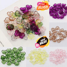 200pcs/Lot DIY Transparent Flowers Acrylic Beads Multicolor Flower Petals Bead