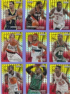 2014-15 Panini Prizm Prizms Yellow and Red Mosaic 9 card lot Aldridge, Pierce +7 - Bild 1 von 2