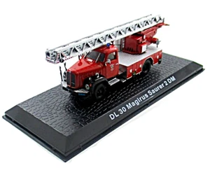 FIRE DEPARTMENT - MAGIRUS SAURER 2DM DL30 YEAR 1971 RED ALTAYA 1:72 TRUCK MODEL - Picture 1 of 12
