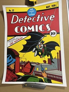 Detective Comics 27 Mondo 75/250 Limited Poster 18x24 Batman First Appearance - Picture 1 of 11