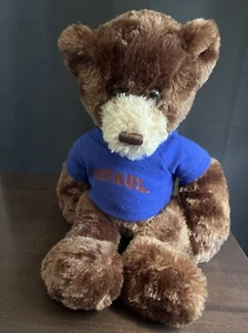 Chelsea Teddy Bear Co. DEPAUL Blue T Shirt Mascot Plush 14” - Picture 1 of 9