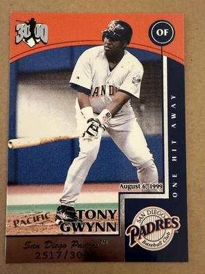Pacific Omega 1999 - Hit Machine 3000 Tony Gwynn #13/3000 Foto 1 de 2