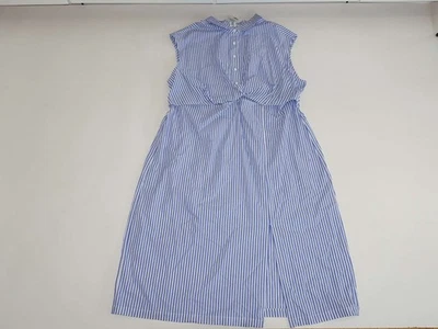 Vestido para mujer Maurices talla 3X nuevo con etiquetas manga gorra azul blanco 100 % algodón Foto 1 de 4