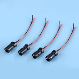 4pcs 12V Light Bulb Socket Harness Wire Wiring Plug Connector Adapter - Picture 1 of 4