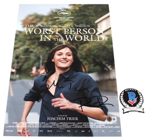 RENATE REINSVE JOACHIM TRIER SIGNIERT SCHLECHTESTE PERSON DER WELT POSTER BECKETT COA - Bild 1 von 3