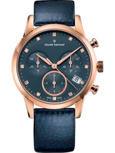 Claude Bernard 10231-37R-BUIPR1 Damenuhr Classic Chronograph 35mm 5ATM - Bild 1 von 1