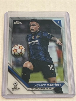 2021-22 Topps Chrome UEFA Champions League Lautaro Martinez Milano Card #30 - Image 1 of 2
