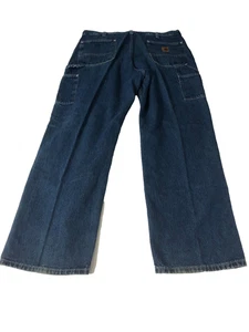 Carhartt Herren Latzhose Free Loose Fit Utility Jeans 38x32 blau - Bild 1 von 8