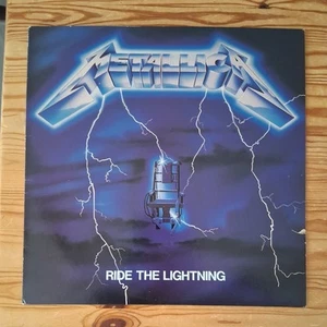 LP VINYL METALLICA ALBUM RIDE THE LIGHTNING MFN 27 UK 1ST PRESS 1984 EX/EX - Picture 1 of 9
