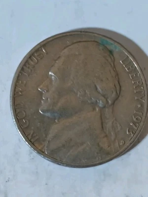 1973--Denver Jefferson Nickel With Low Misplaced Mintmark Error - Image 1 of 2