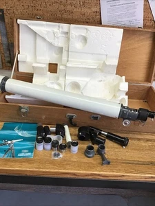 Vintage Mayflower Refractor Telescope Model No. 814 Missing Wooden Tripod - Picture 1 of 8