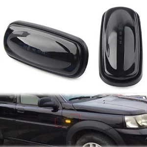 For Land Rover Discovery Defender Dynamic LED Sequential Side Marker Light Black - Picture 1 of 12