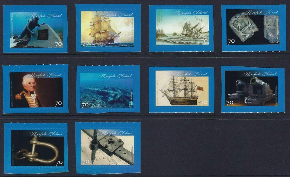 2015 Norfolk Island SG# 1221/30 HMS Sirius Wrecking P&S booklet set mint MUH MNH - Image 1 of 1