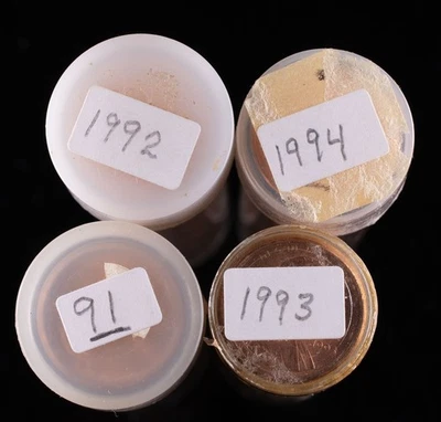 1991 1992 1993 1994 Lincoln Memorial Cent BU Penny Rolls Lot of 4 1c  - Image 1 of 4