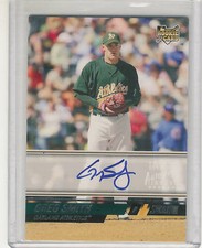 2008 STADIUM CLUB GREG SMITH ATHLETICS AUTO RC #170
