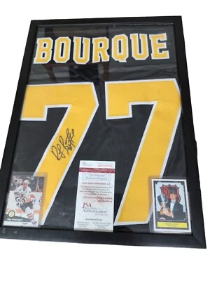 Ray Bourque Autographed and Framed Jersey JSA COA James Spence Authentication - Image 1 of 4