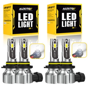 AUXITO 9005 9006 LED Combo Headlight Bulbs High Low Beam Kit 6500K White E2 USED - Picture 1 of 9