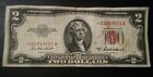 1953 A Series Red Seal Star Note $2 Bill *02219521 A