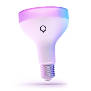 LIFX Color, 1100 lumens BR30 E26, 2.4GHz Wi-Fi Smart LED Light Bulb, Billions... - Picture 1 of 12