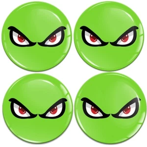 4 x 60mm 3D Silikon Aufkleber für Nabendeckel Nabenkappen Nabenabdeckun Toxic - Bild 1 von 4