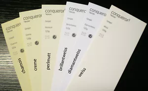 100 Blatt Conqueror Texture geripptes Papier farbiges Strukturpapier A5+A4+A3 - Bild 1 von 7