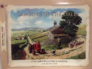 Lambing In The Dales Original Metal Tin Sign - Picture 1 of 1