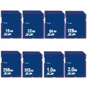 32MB 64MB 128MB 256MB 512MB 1GB 2GB SD Card Secure Digital Flash Memory Card - Picture 1 of 8