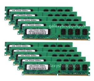 20GB 20G 10PCS 2GB 2 G DDR2 PC2-6400 800MHz 240PIN DIMM Desktop Memory RAM Intel - Picture 1 of 12