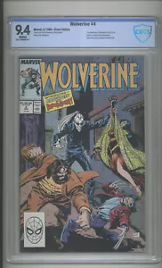 WOLVERINE #4 CBCS 9.4 "1ST Appearance of Bloodsport & Roughhouse" - Picture 1 of 2