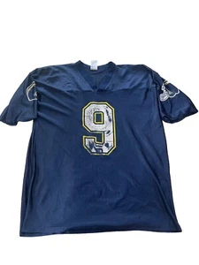 San Diego Chargers Jersey Mens 2XLarge Blue Drew Brees #9 NFL Logo RARE FOOTBALL - Picture 1 of 12