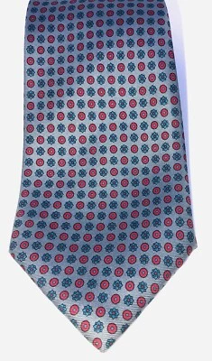 Corbata Lanvin Paris 100% Seda Clásica Gris Azul Borgoña Usada en Excelente Condición DE COLECCIÓN?? Foto 1 de 4