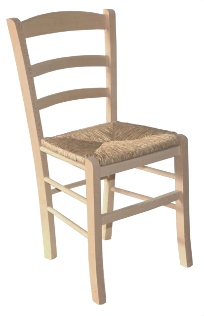 Paesana Coppia Sedie da Pranzo in Legno - Beige