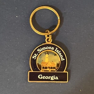 Souvenir Key Ring St. Simons Island Georgia Metal. - Picture 1 of 5