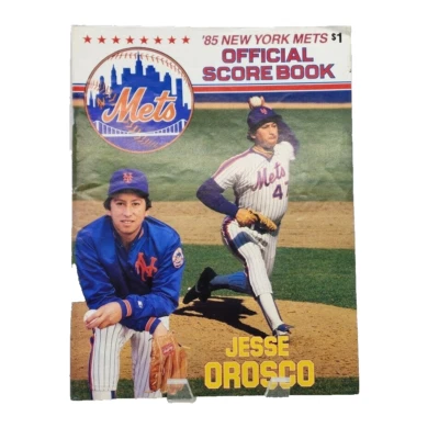 1985 New York Mets Official Score Book vs Expos July 30th - Image 1 of 4
