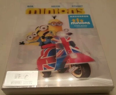 Minions 3D Lenticular & Full Slip Combo STEELBOOK HDZeta (Bluray China) #69/300 - Image 1 of 4
