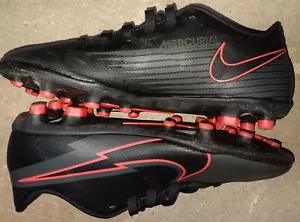 NIKE Mercurial Soccer Shoes Sz 4 Red Used - Picture 1 of 5