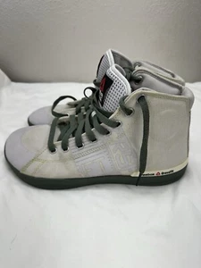 Reebok Crossfit Sneakers Size 8.5 High Top Trainer Shoes Lace Up White Green - Picture 1 of 12