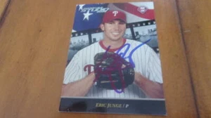 Eric Junge Philadelphia Phillies signed 2002 Donruss Studio card - Picture 1 of 1