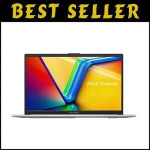 Slim & Durable 15.6” Vivobook Go Laptop with Ryzen 5, Webcam Shield, Fast Charge - Picture 1 of 8