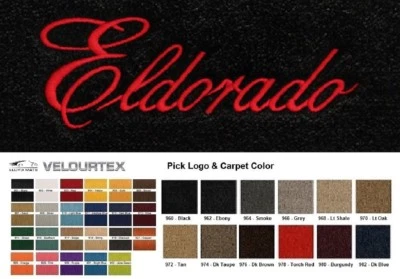 Lloyd Mats Velourtex Cadillac Eldorado Word Front Floor Mats (1979-2002) - Image 1 of 4