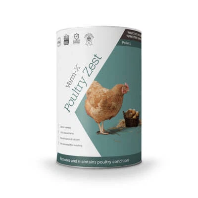 Verm X Poultry Spice Zest 500g 100% Natural Internal Parasite Control Chicken
