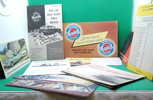 Buick car vintage dealer brochure venti heater e z eye dynaflow PM 1950s era lot - Picture 1 of 10
