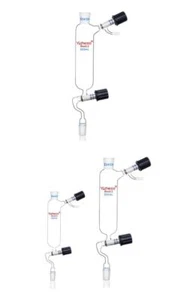 250ml-500ml Laboratory Glassware Filling Funnel w/ Vacuum Valve, Borosilicate - Picture 1 of 8