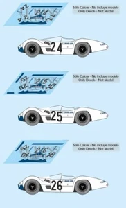 Decals Maserati Tipo 61 Le Mans 1960 1:32 1:24 1:43 1:18 slot camoradi calcas - Imagen 1 de 4