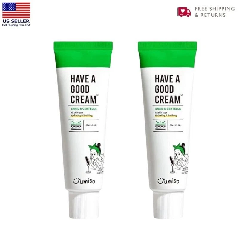 HELLOSKIN(JUMISO) Jumiso Have A Good Cream Snail & Centella Moisturizer Cream 2-Pack Exp 01/2026