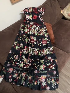 Christian Lacroix Corseted Embroidery Floral Dress Size 40 - Picture 1 of 24